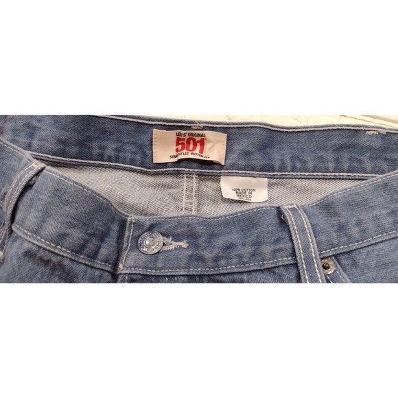 Men's Levi's 501xx Jeans Men's 42x25 Med Wash Original Fit Button Fly - Picture 2 of 6